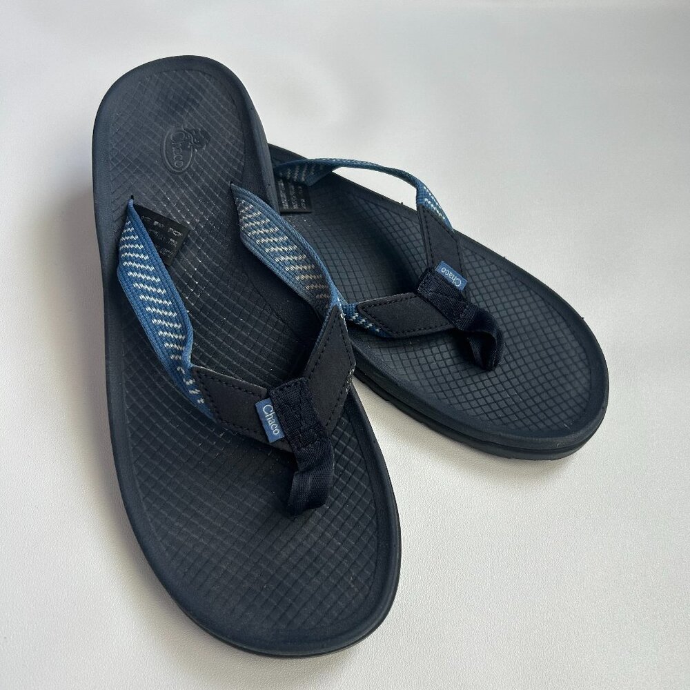 NEW Chaco Lowdown Flip Sandals Women’s 10 Score Blue Navy Black